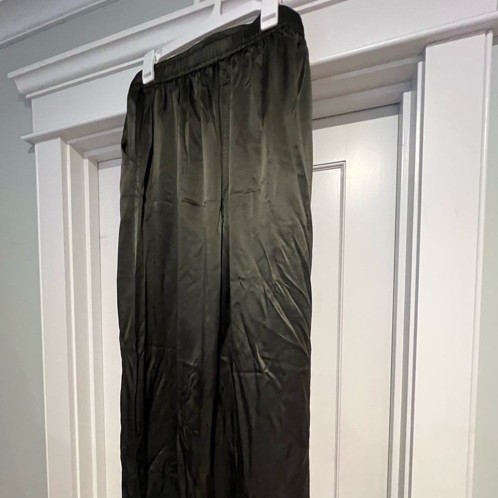 Sass & Bide Forever Now Pant - 100% Silk - Olive Green - Sz. 14 - NWT - Picture 12 of 15